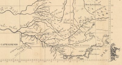 Captaincy of São Paulo in 1766, in the Chorographic Map of the Boundaries of the State of Minas Gerais with São Paulo by Aroeira